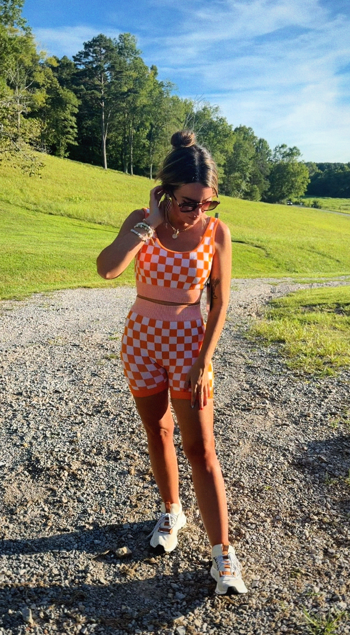 Checkerboard Neyland Biker Set