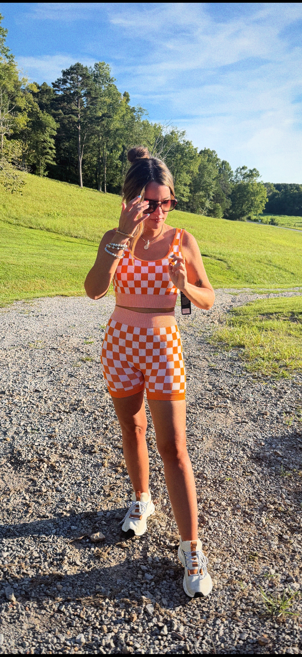 Checkerboard Neyland Biker Set