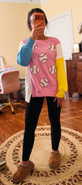 Ballpark Babe Colorblock Pullover