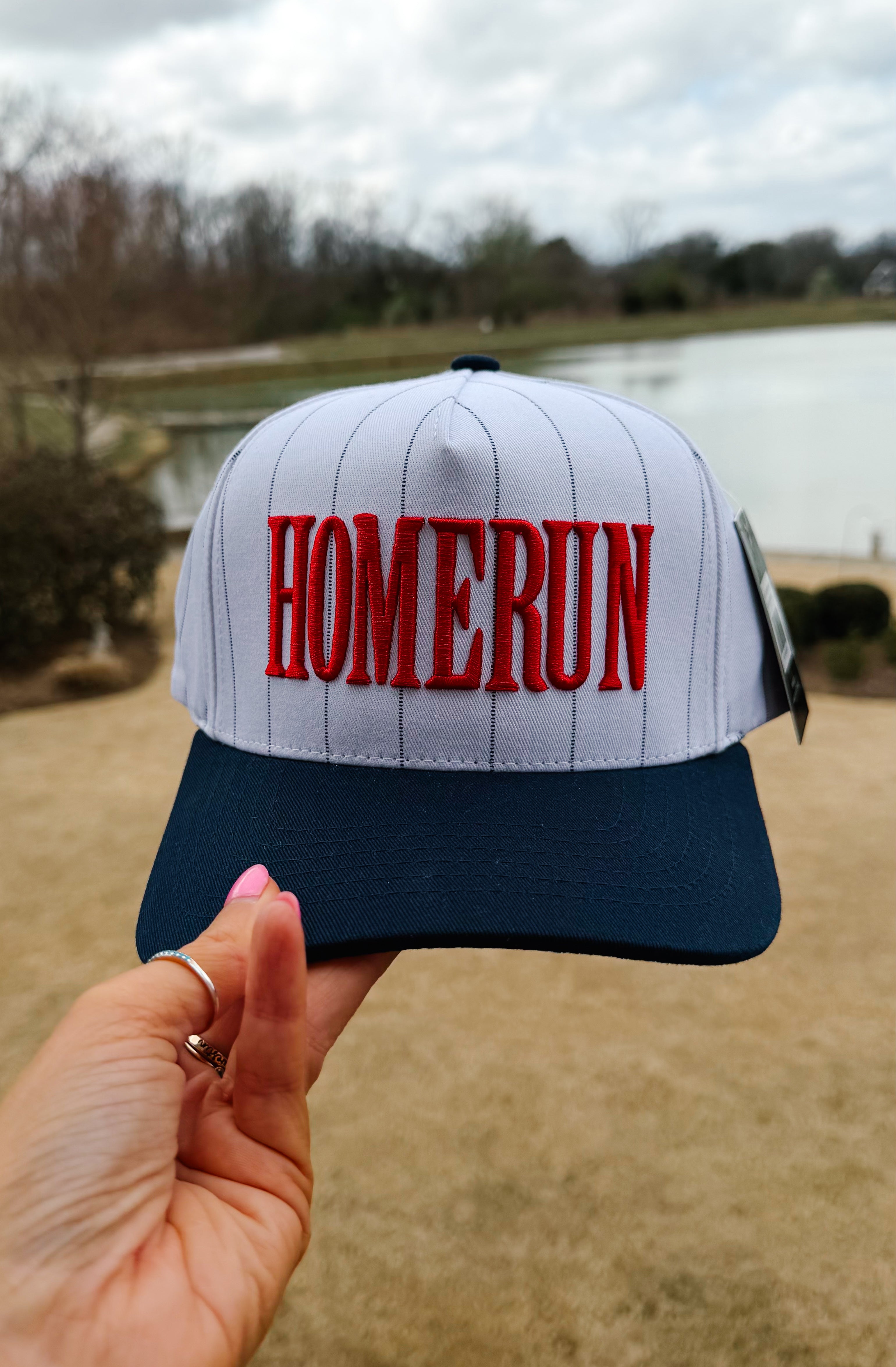 Pinstripe Homerun Baseball Hat