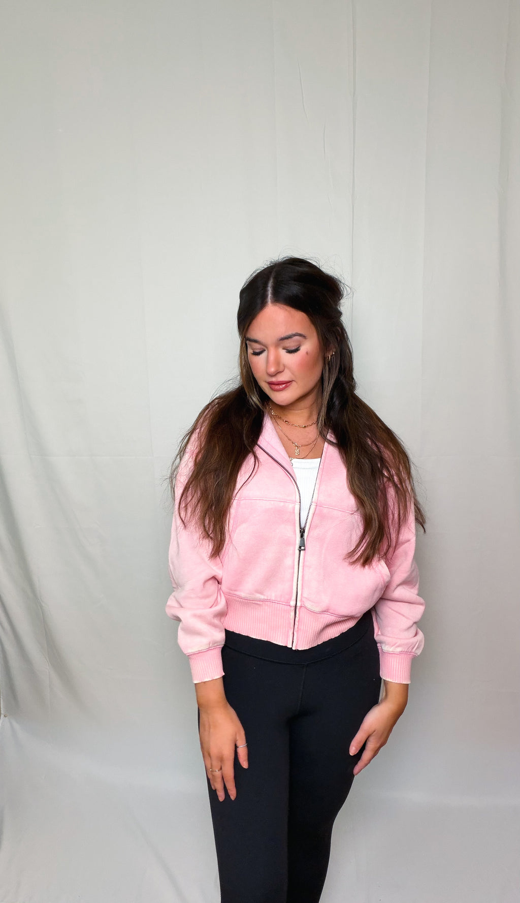 Acid Wash Cropped Jacket