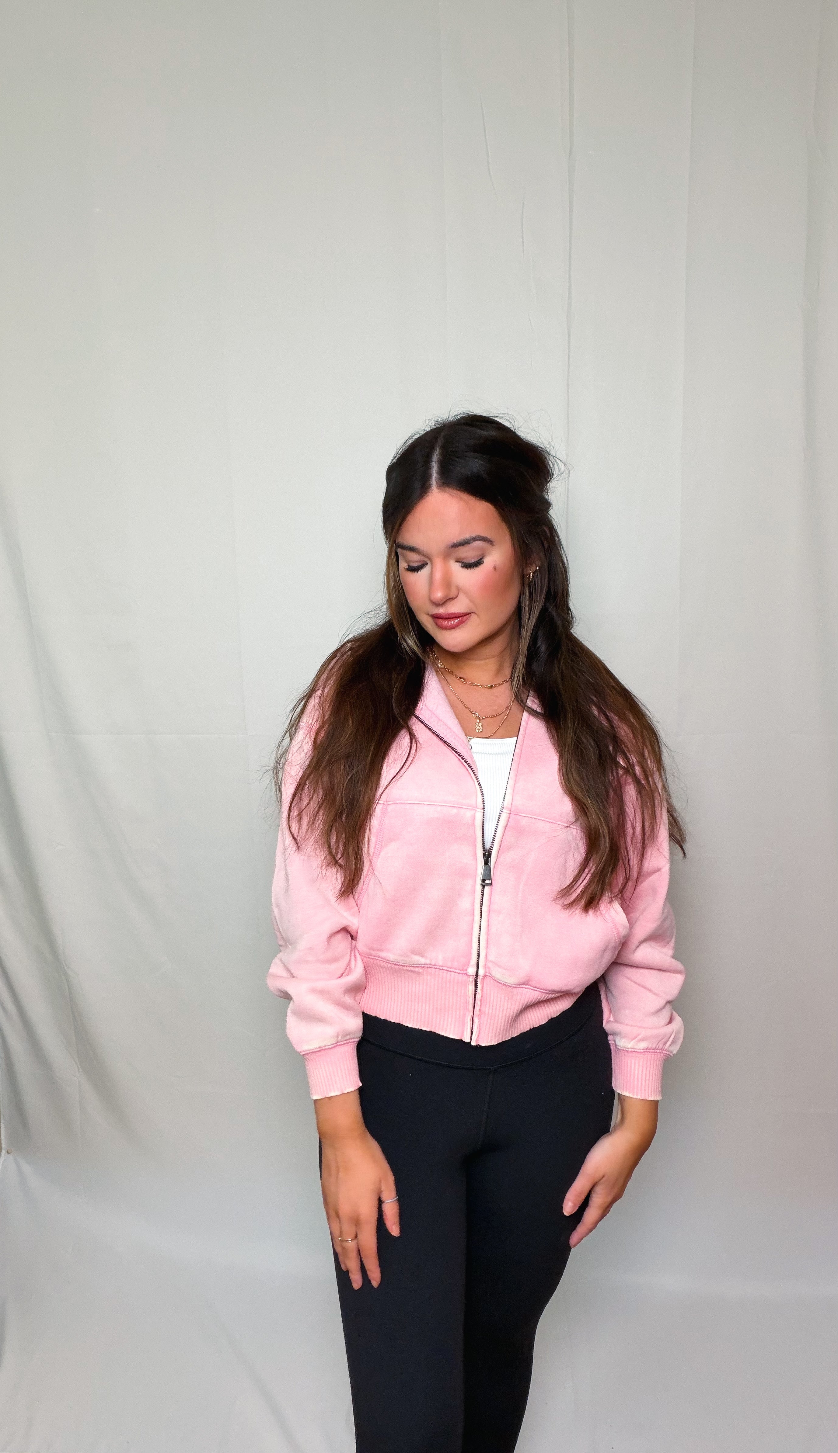 Acid Wash Cropped Jacket