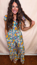 Sunshine Bloom Floral Jumpsuit