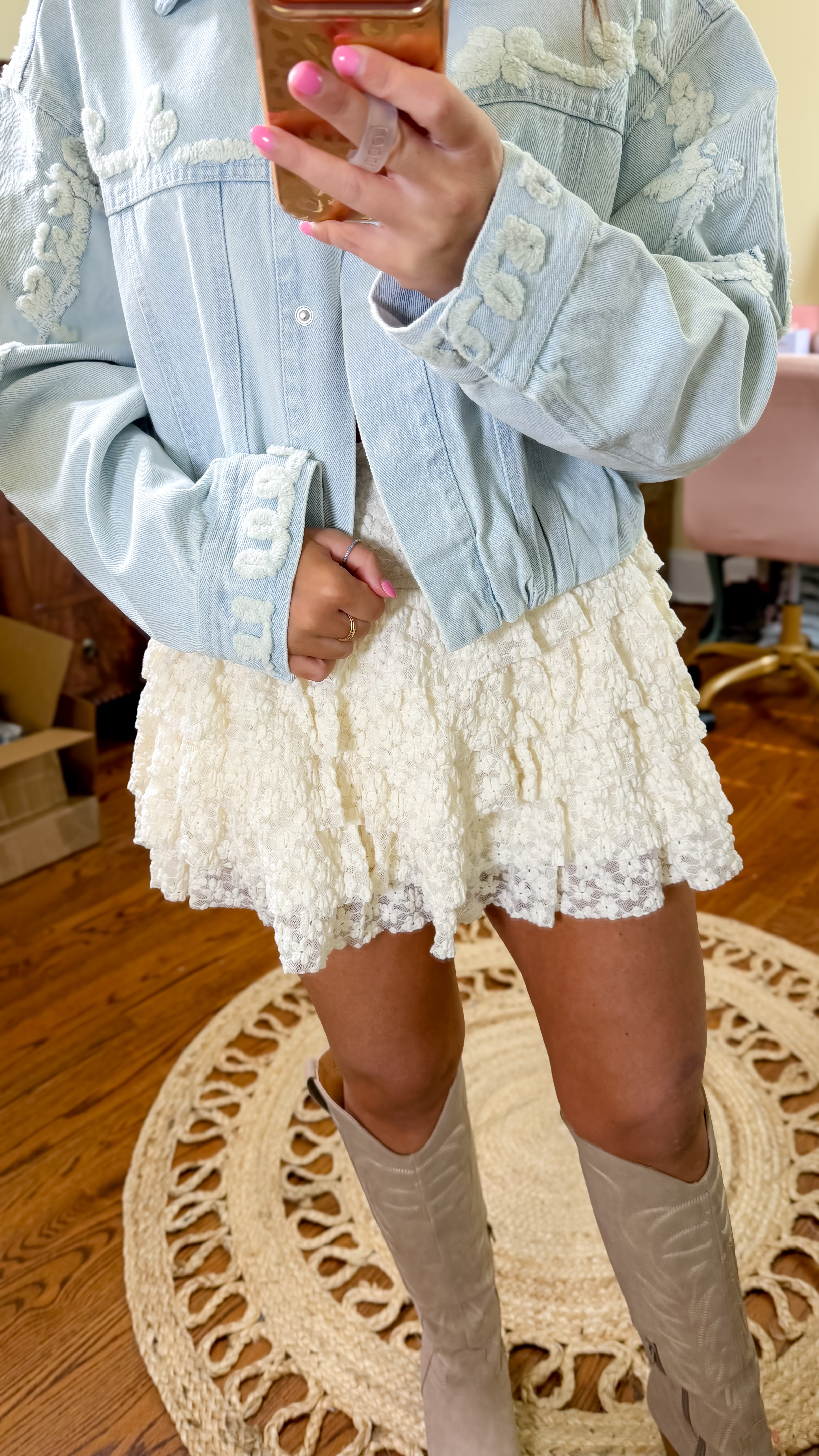 Sweet Magnolia Lace Skort