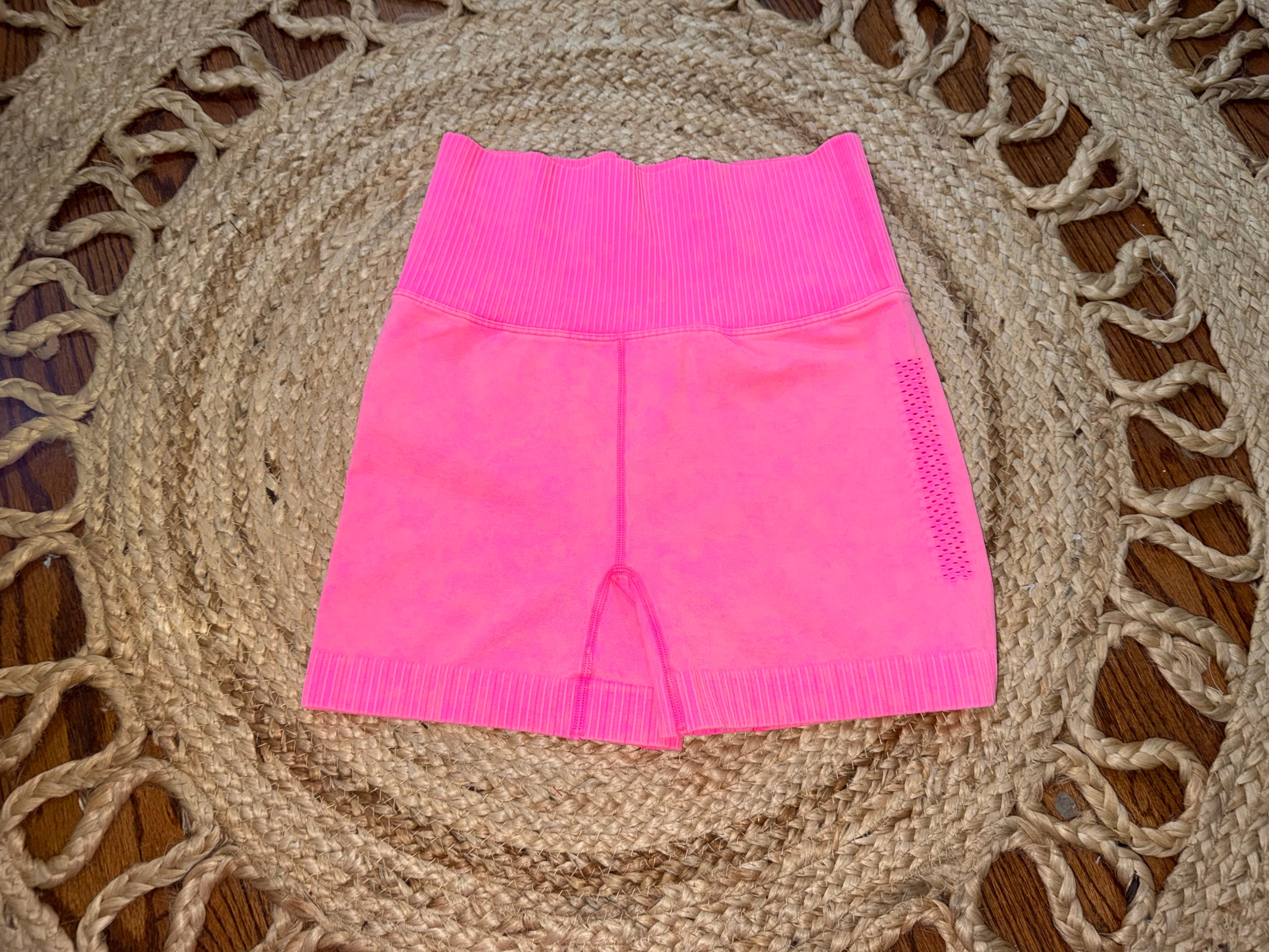 Acid Wash Biker Shorts