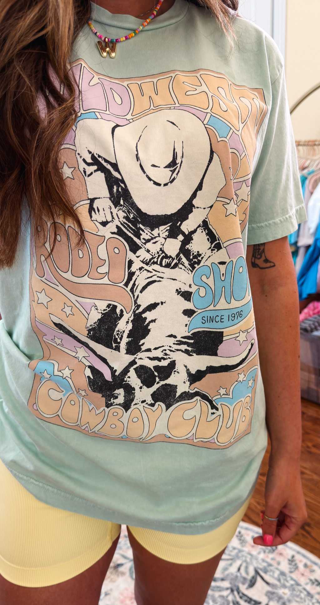 Wild West Rodeo Mineral Wash Graphic Tee
