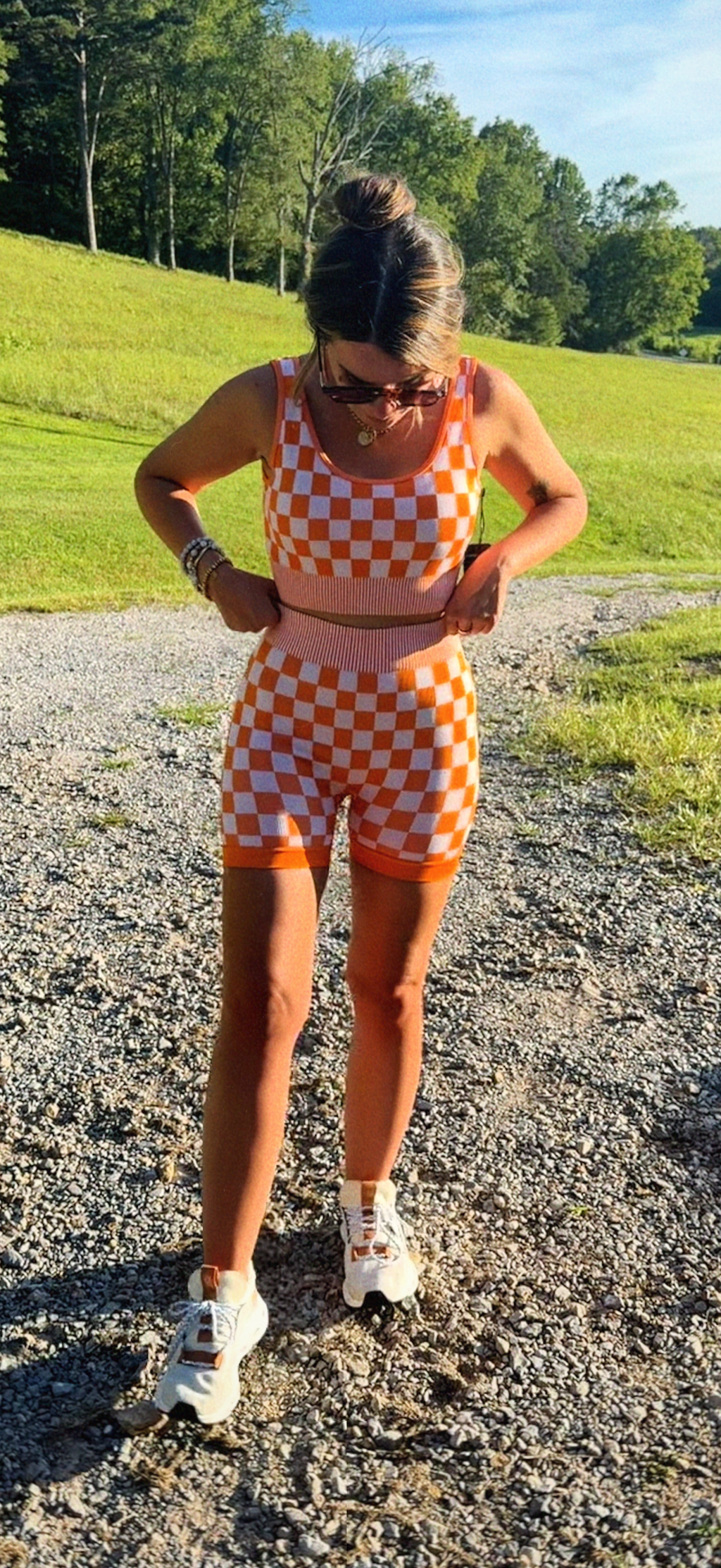Checkerboard Neyland Biker Set