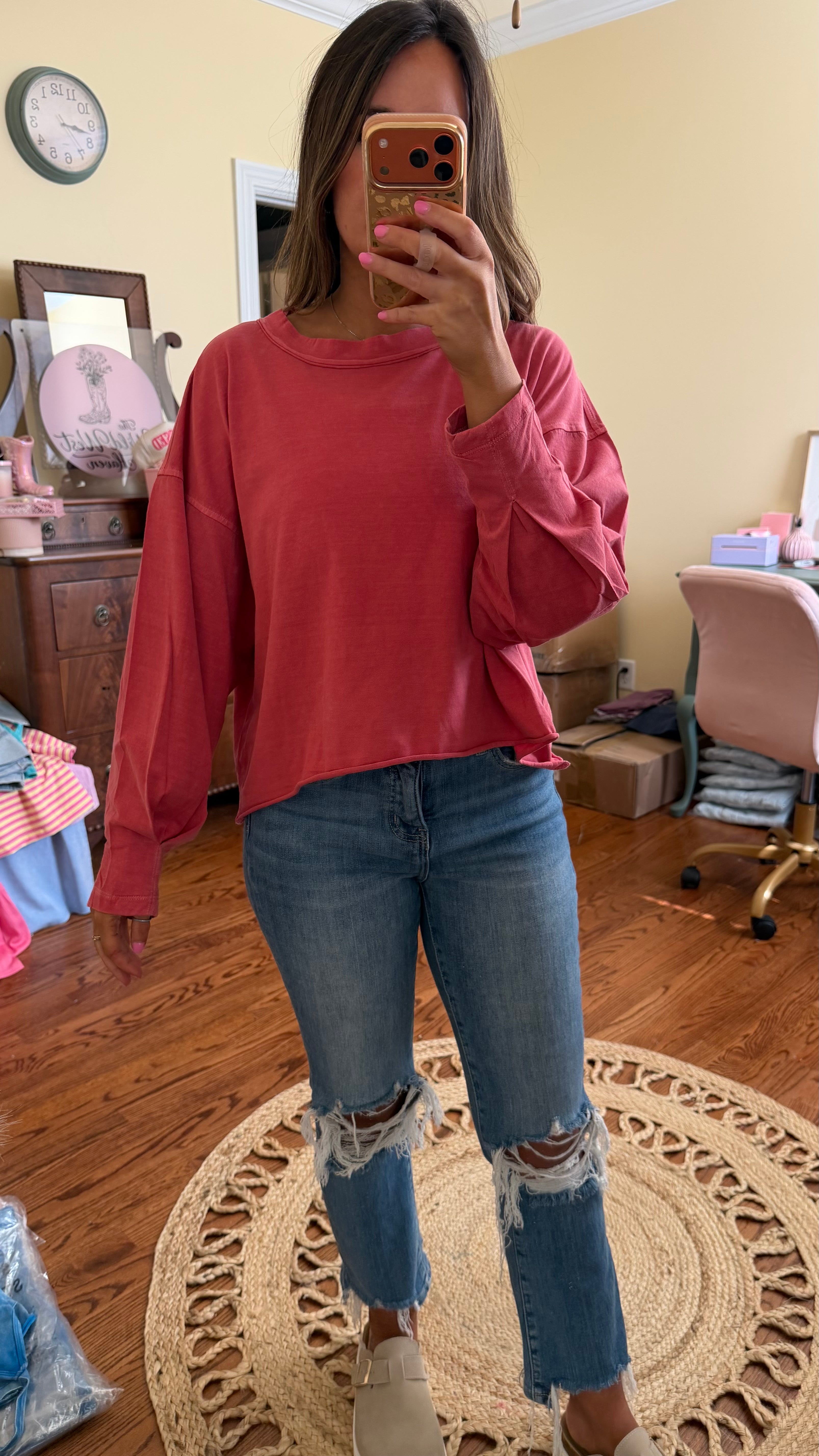 The Lived In Basic Long Sleeve Top