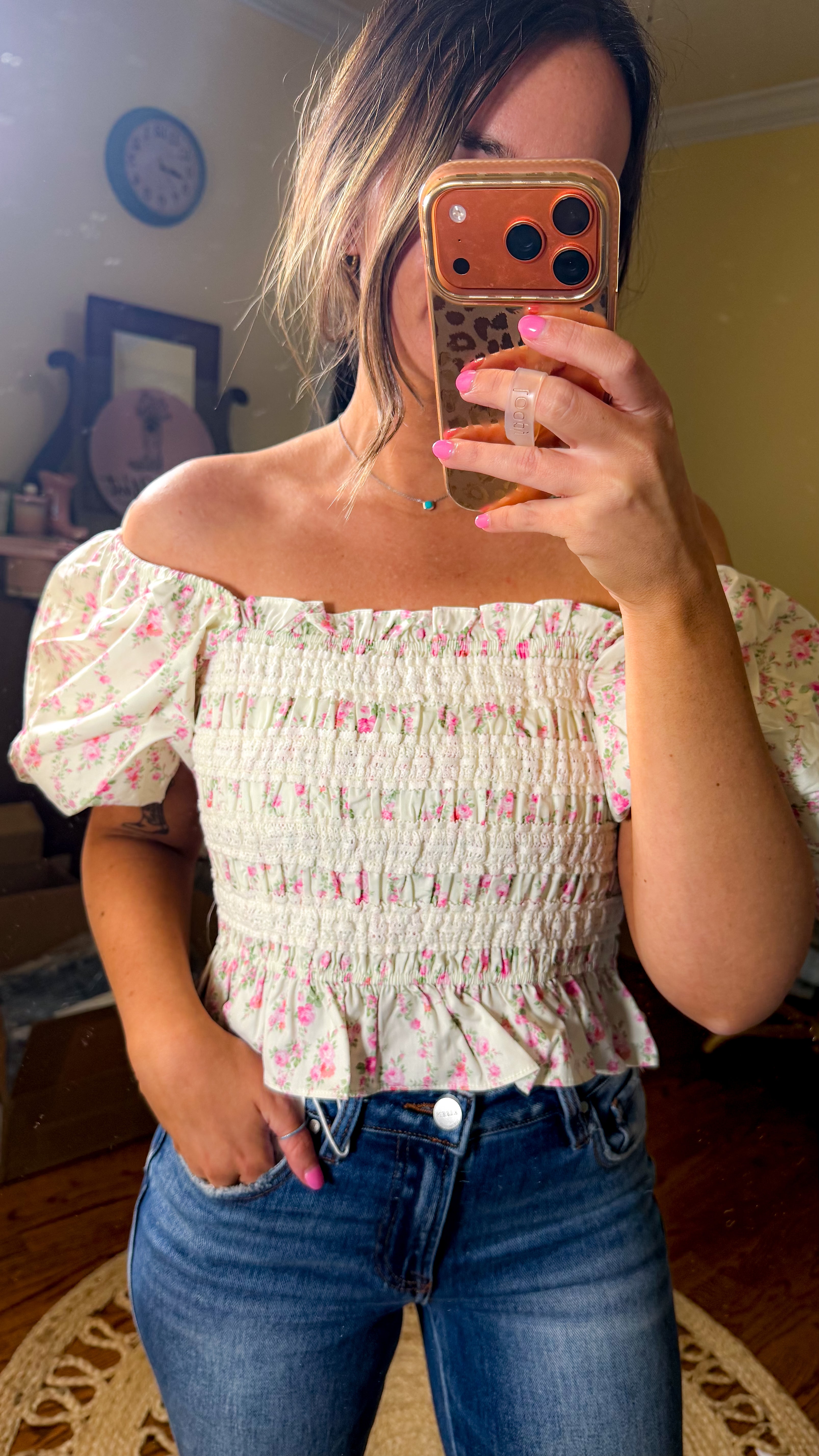 Spring Meadows Floral Top