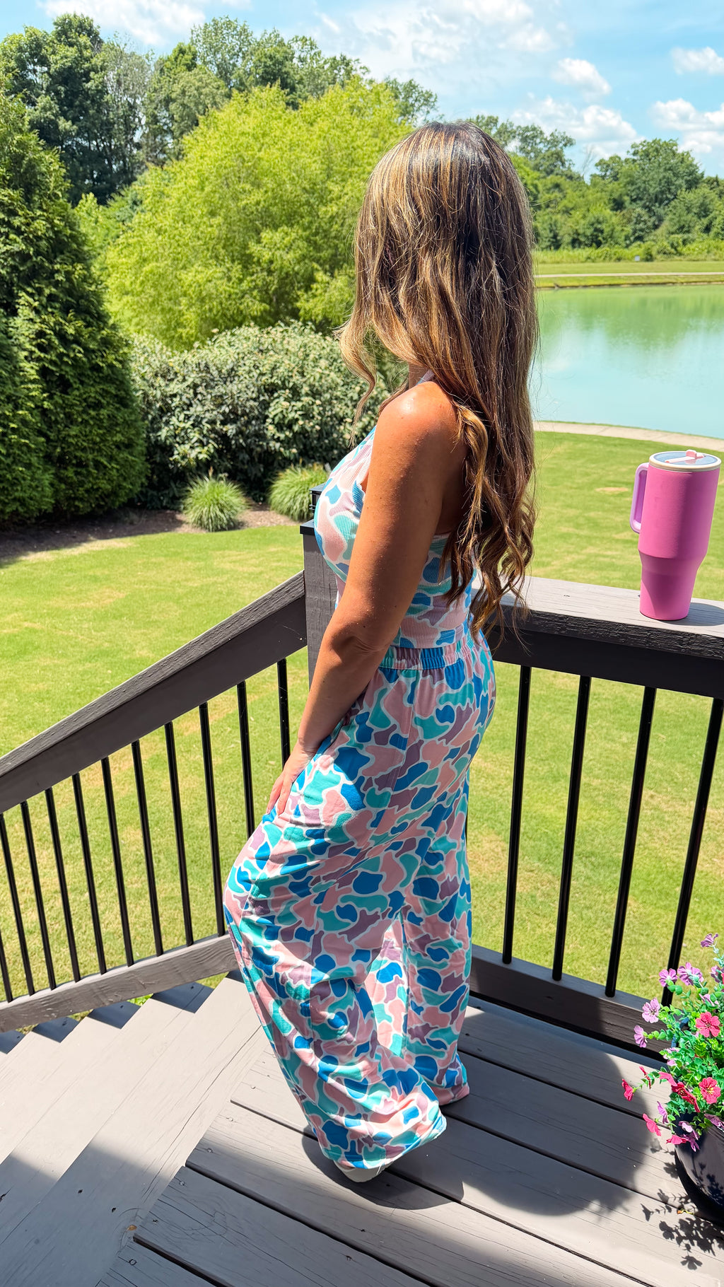 Cotton Candy Skies Camo Lounge Set