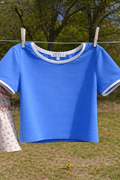 All American Sweetheart Baby Tee - blue