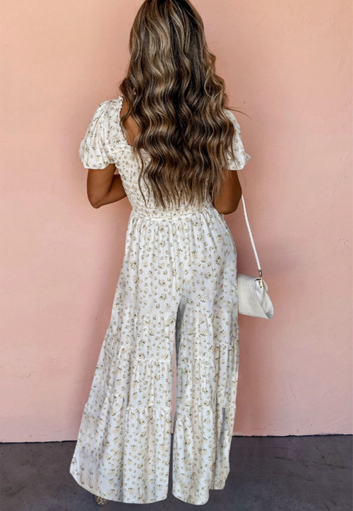 Blossom Bliss Smocked Floral Jumpsuit