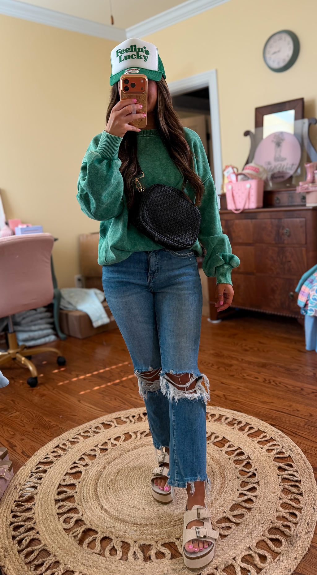 Lucky Charm Oversized Pullover
