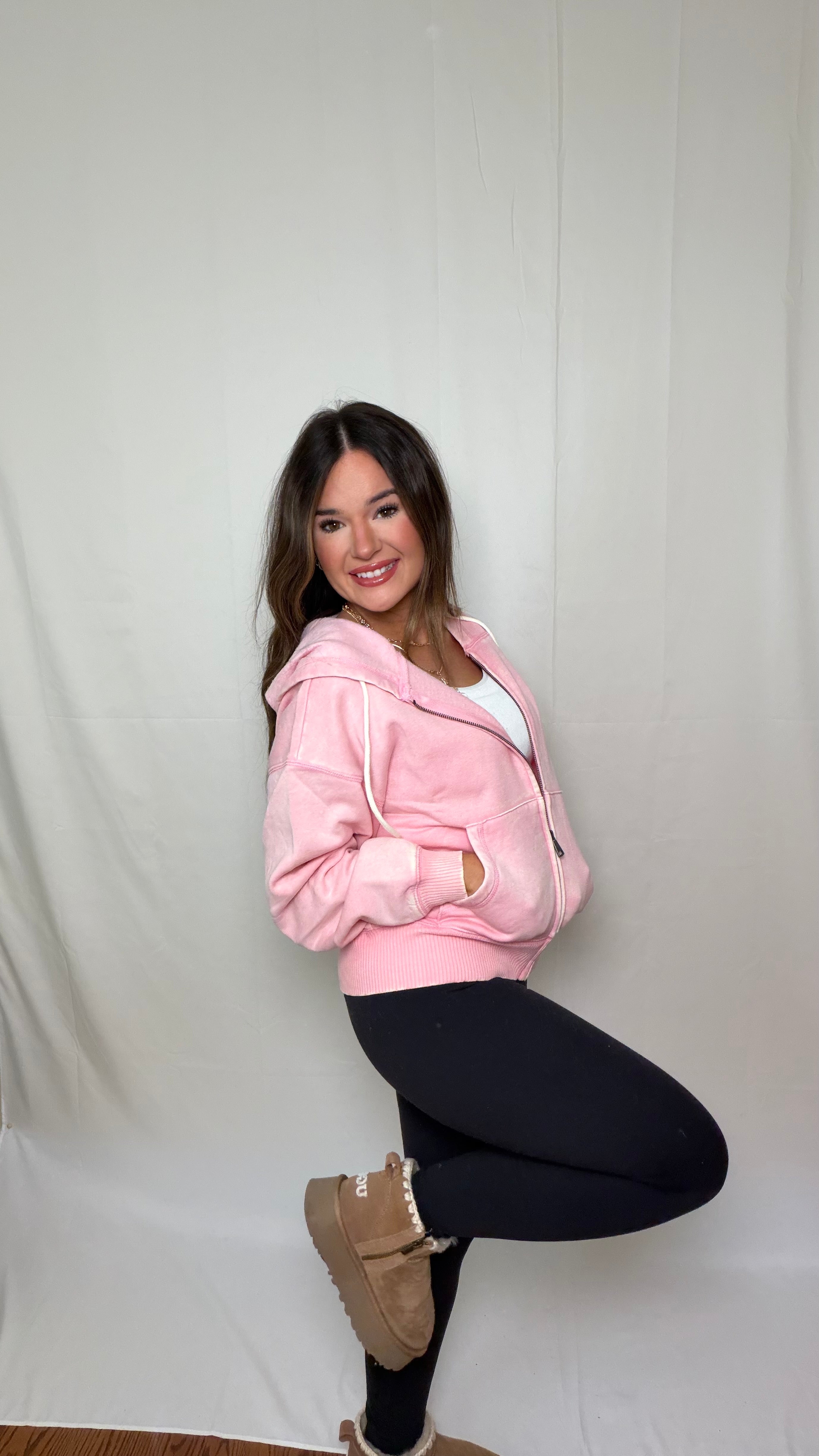 Acid Wash Cropped Jacket
