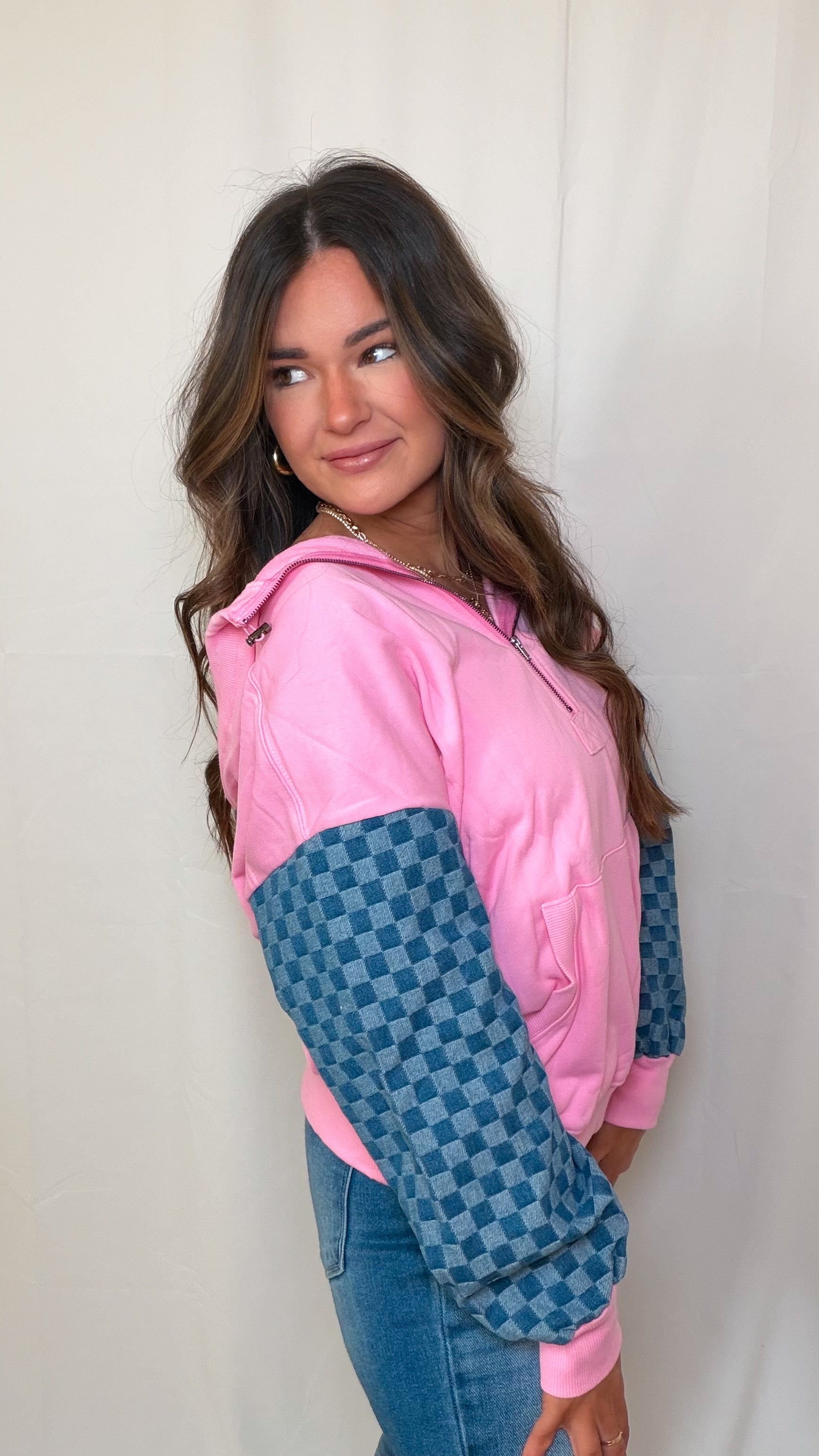 Hot Pink Fast Lane Pullover