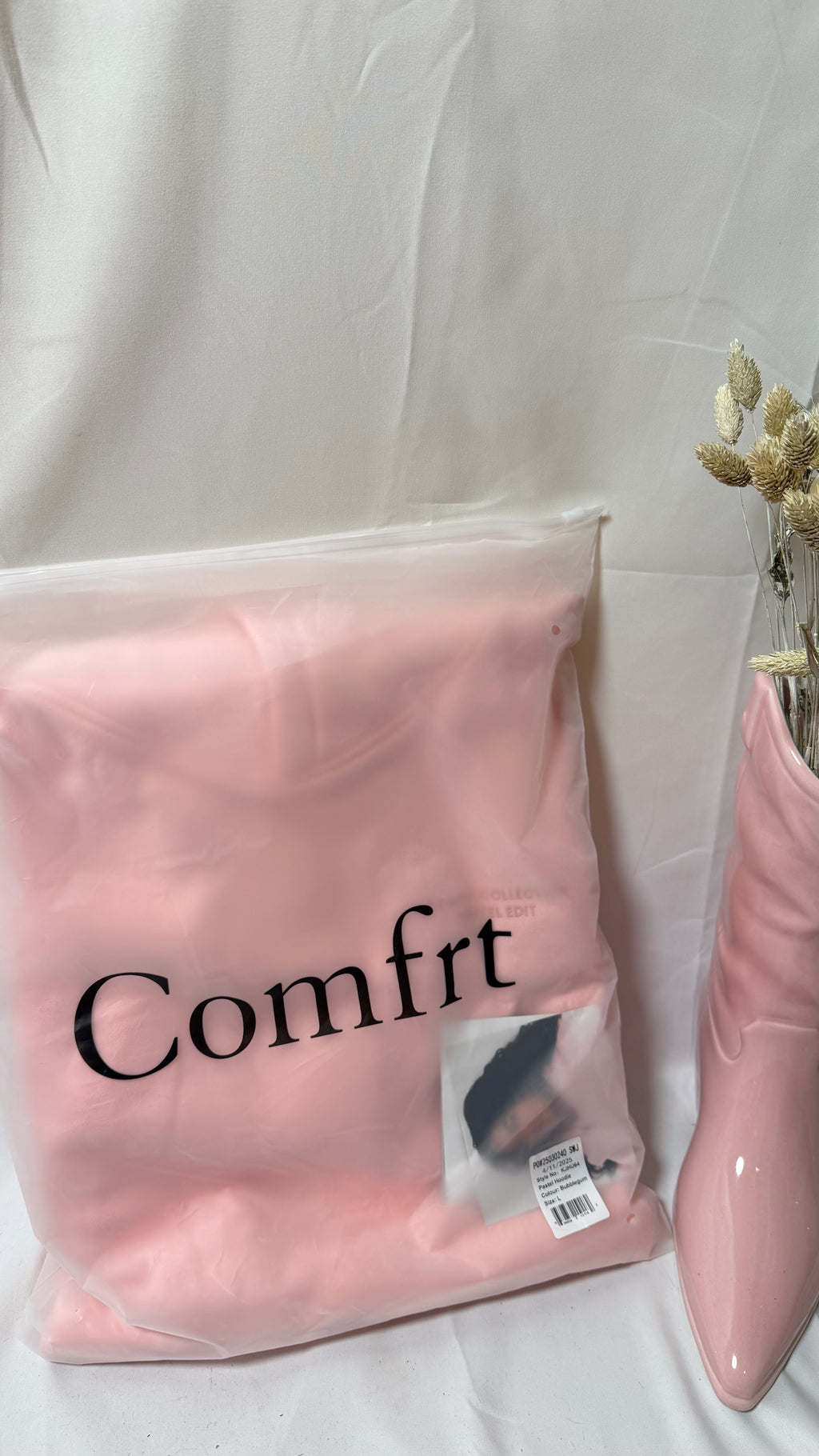 Bubblegum Pink Comfrt Hoodie