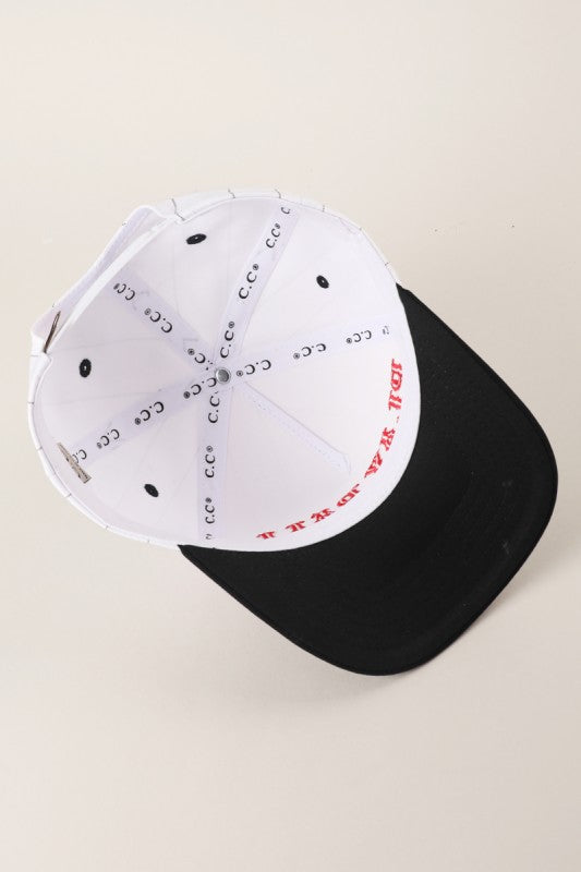 Pinstripe Play Ball Baseball Hat