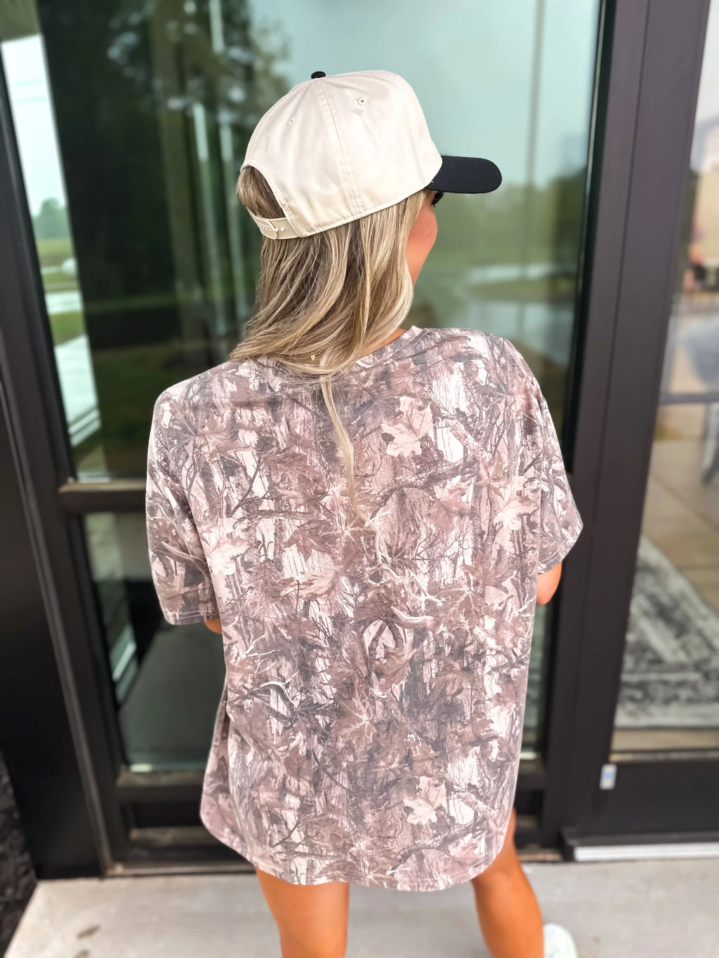 Birdie Oversized Dark Camo Tee