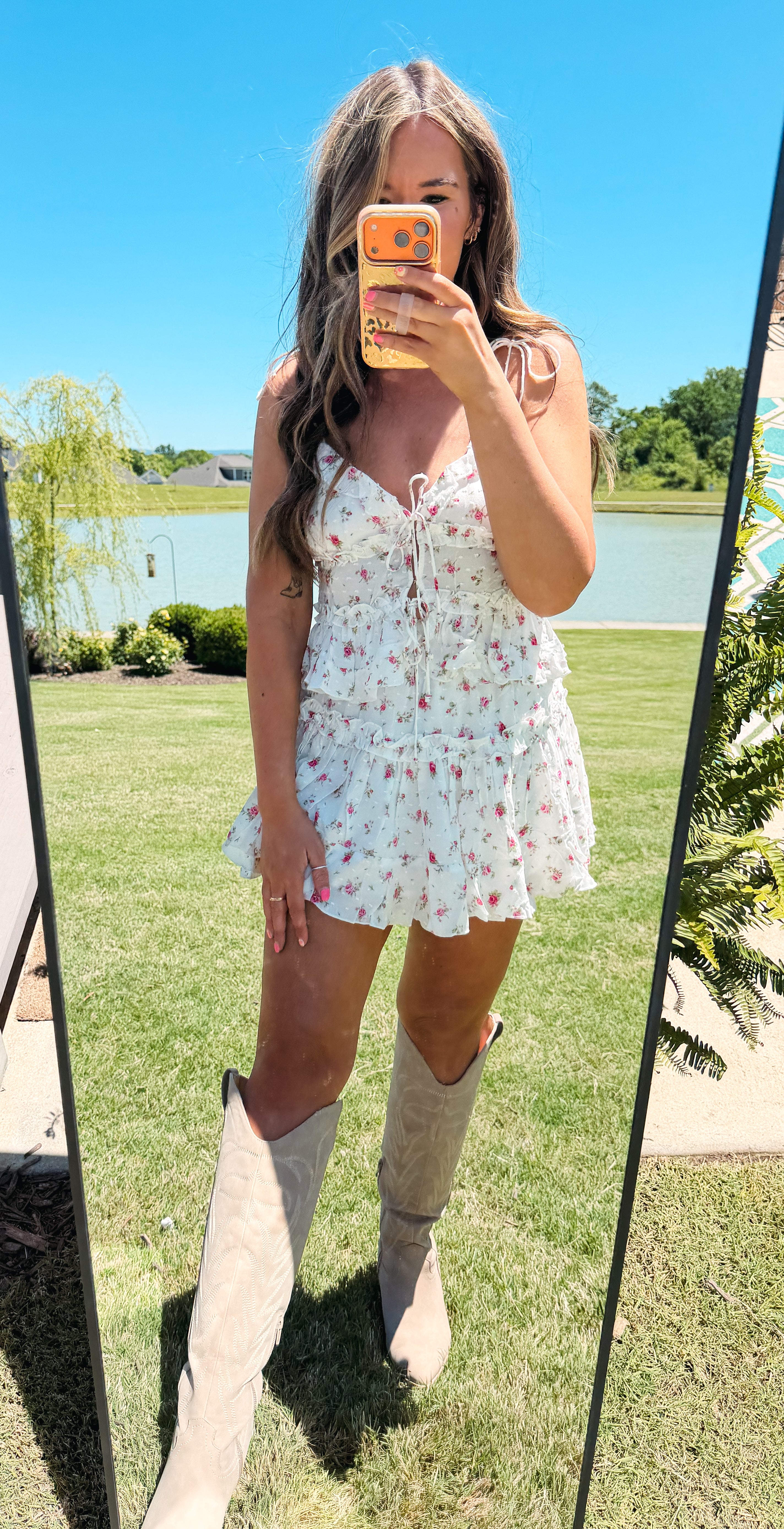 Wide Open Spaces Floral Skirt