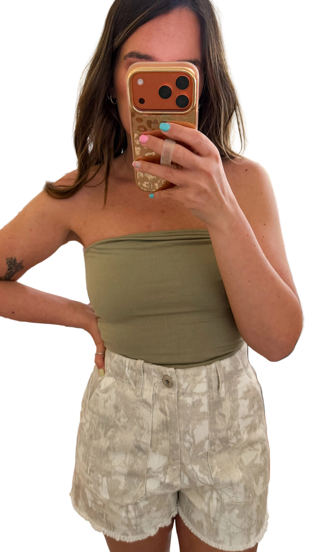 Wild West Essential Bandeau Top - Sage