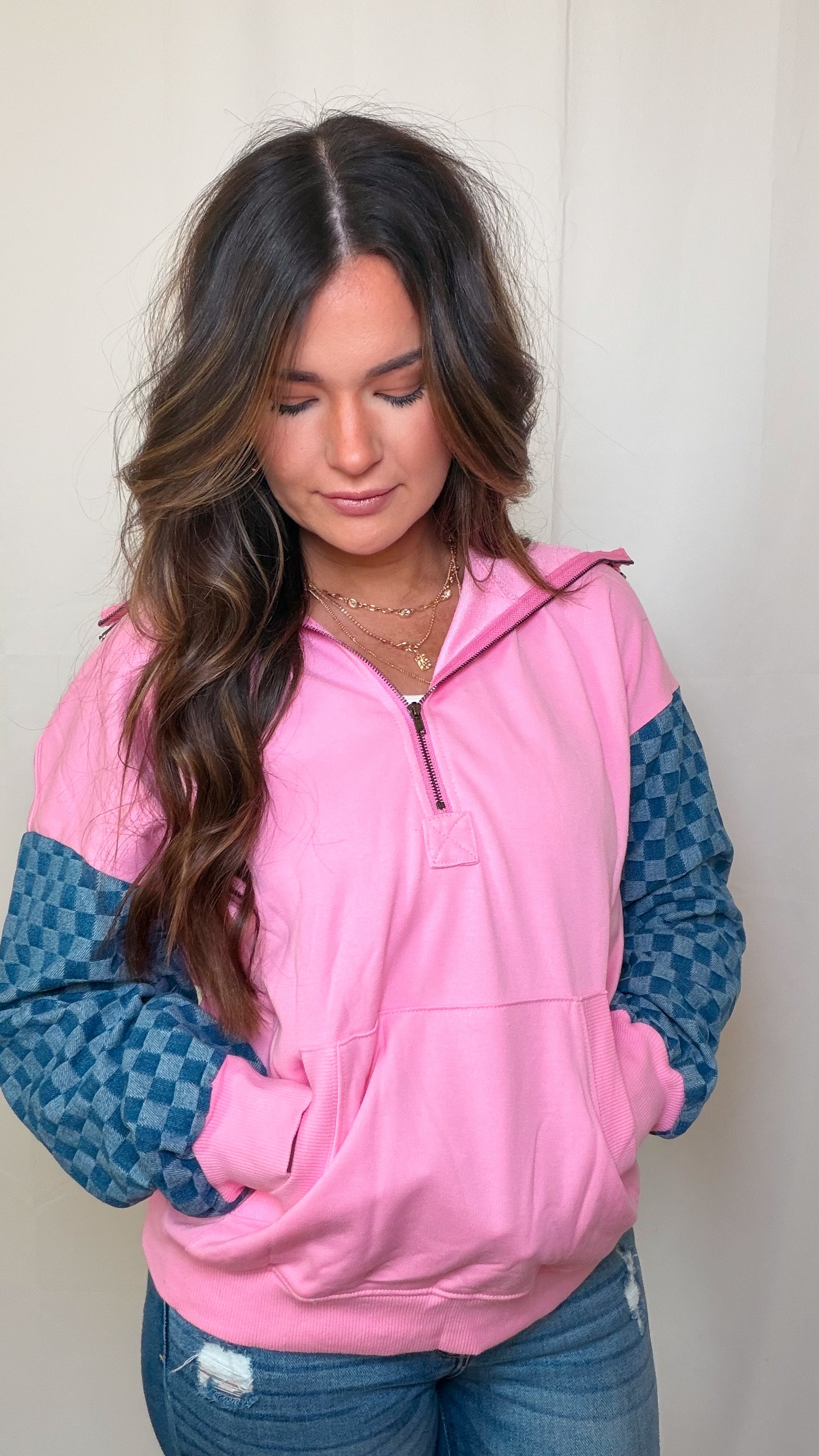 Hot Pink Fast Lane Pullover
