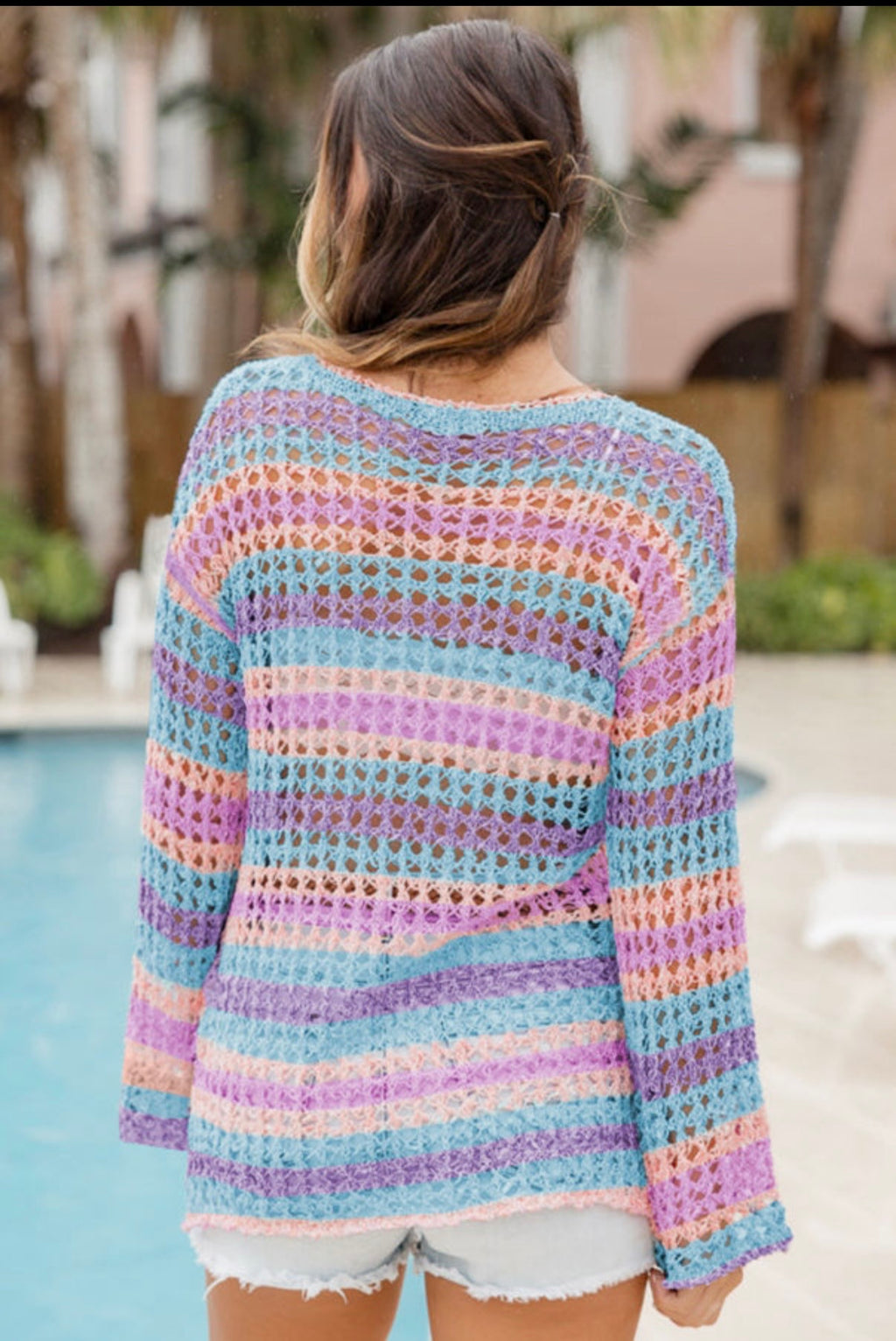 Cotton Candy Crochet Top