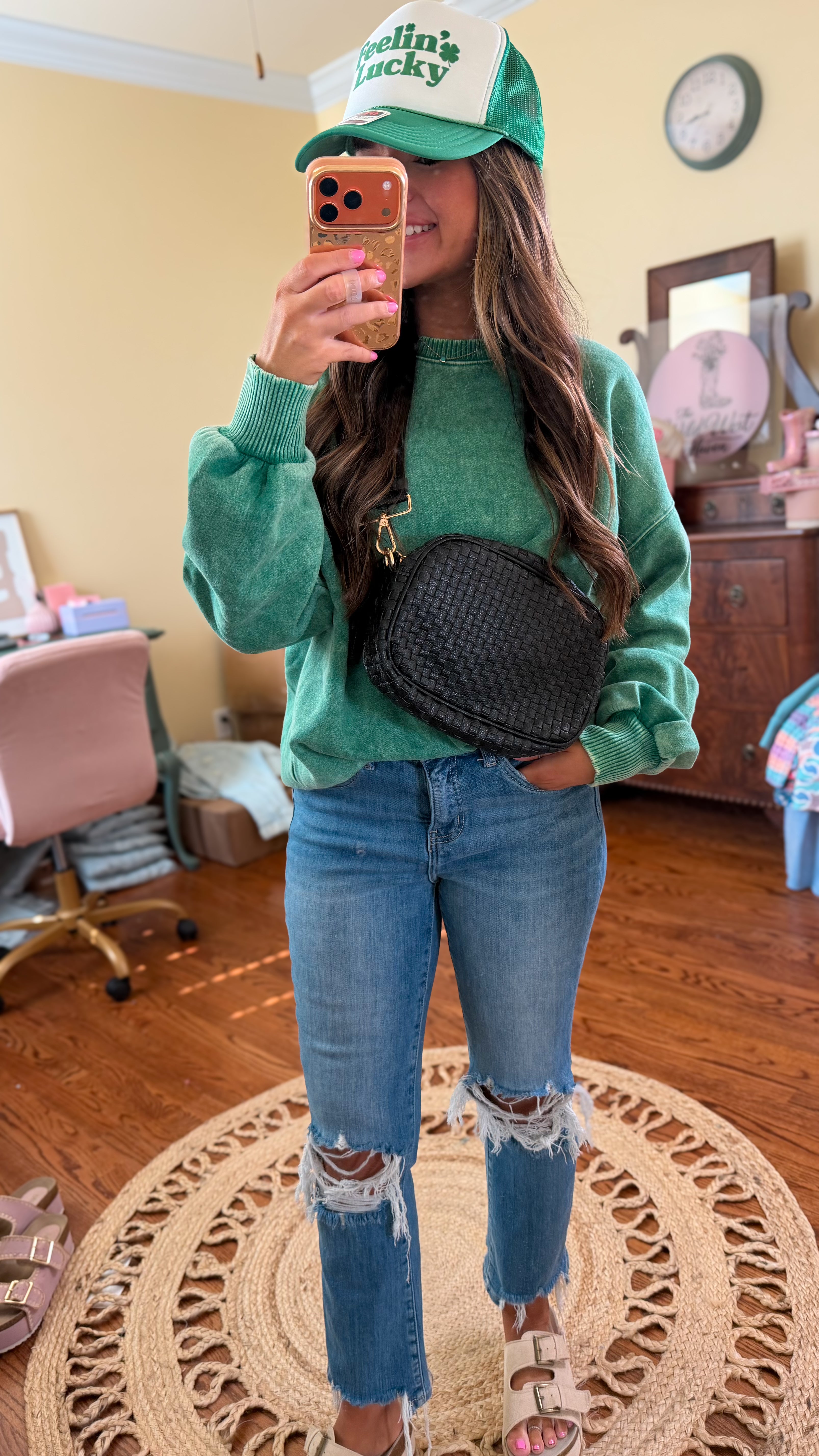 Lucky Charm Oversized Pullover