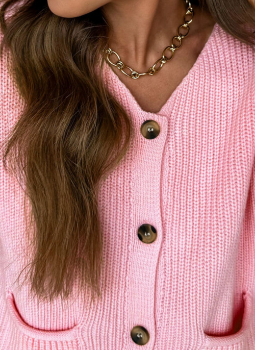 Blush Button Sweater Tank