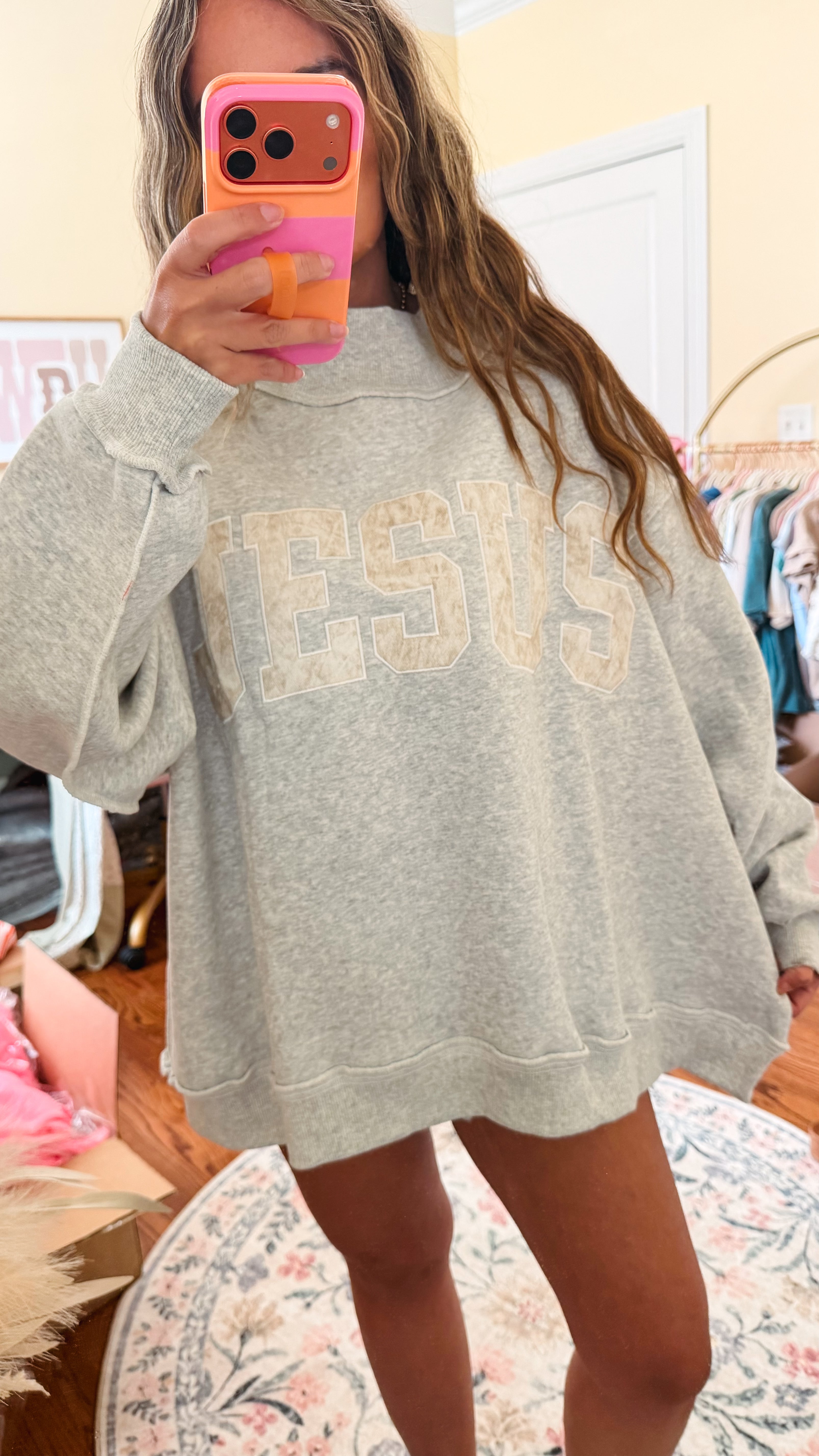Camo Jesus Mockneck