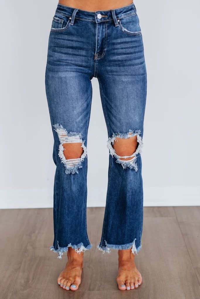 Backroad High Rise Risen Cropped Jeans
