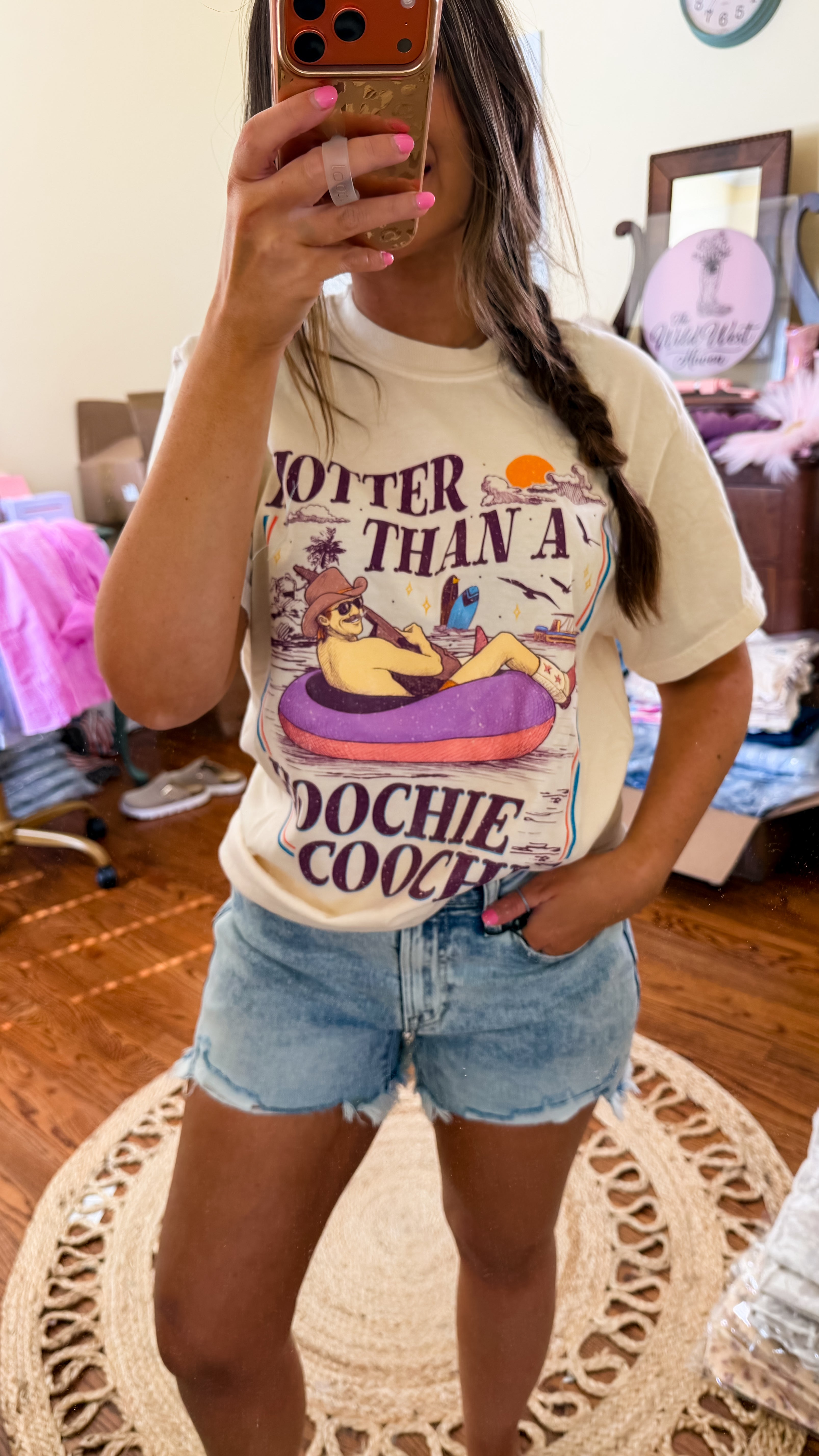 Hotter Than A Hoochie Coochie Comfort Color Tee
