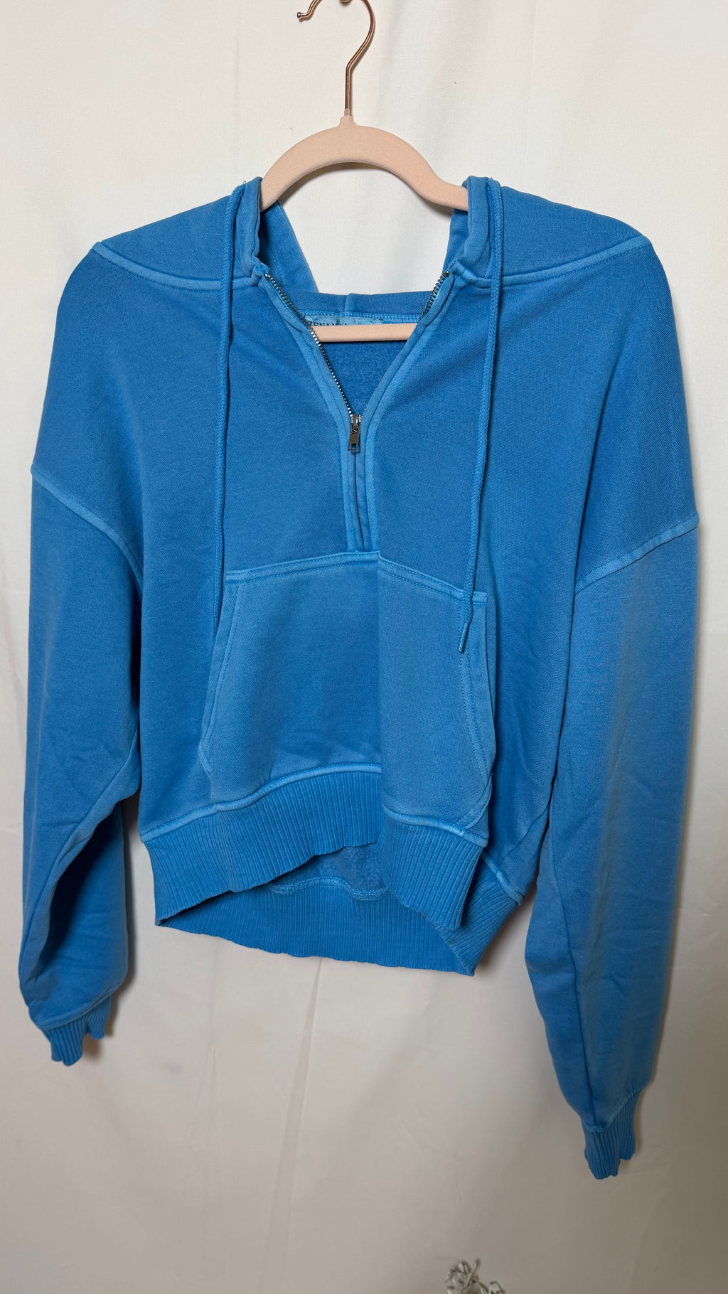 Peachy Keen Half Zip Hooded Pullover