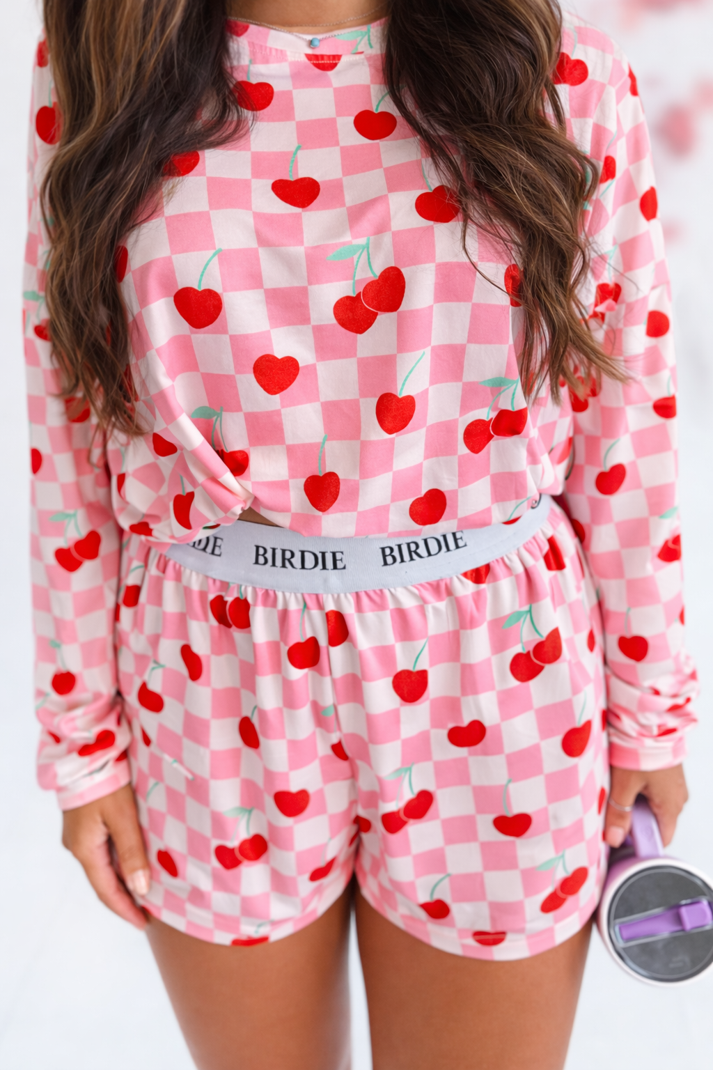 Checkered Cherry Loungewear set