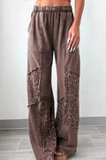Into The Wild Mineral Wash Leopard Pants