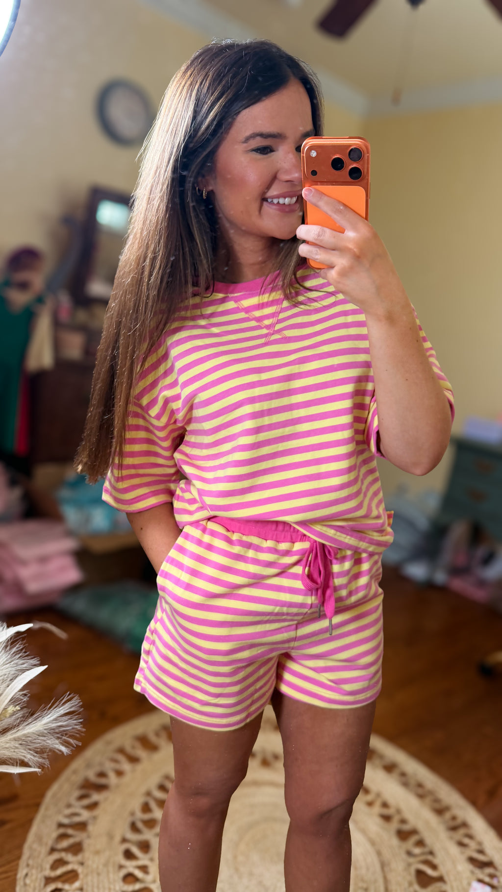 Pink Lemonade Striped Set