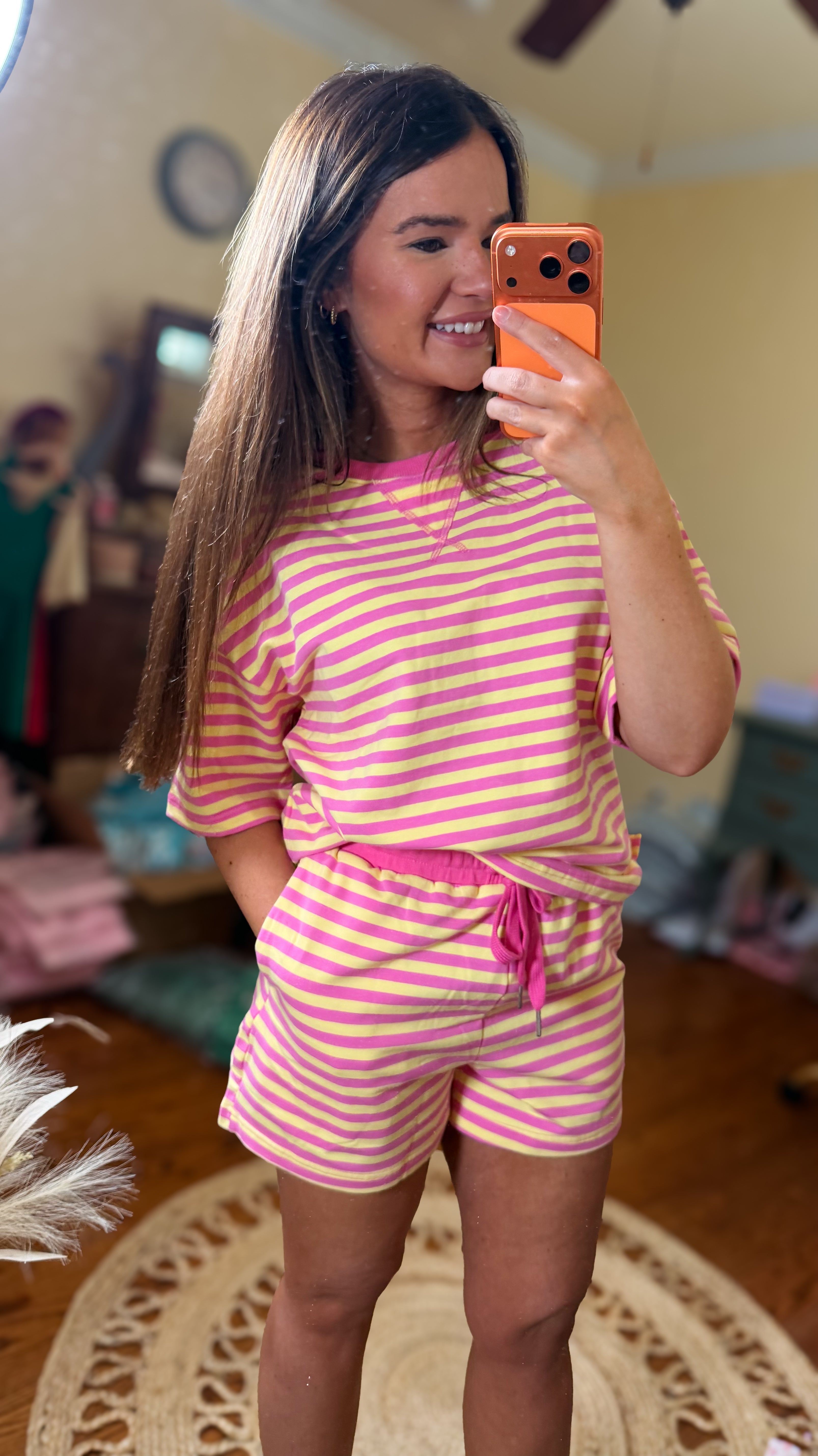 Pink Lemonade Striped Set