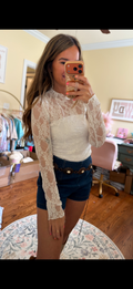 Chasin’ You Lace Top - Ivory