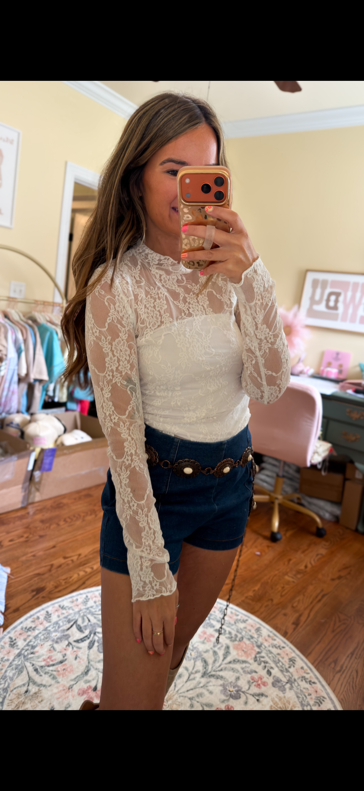 Chasin’ You Lace Top - Ivory