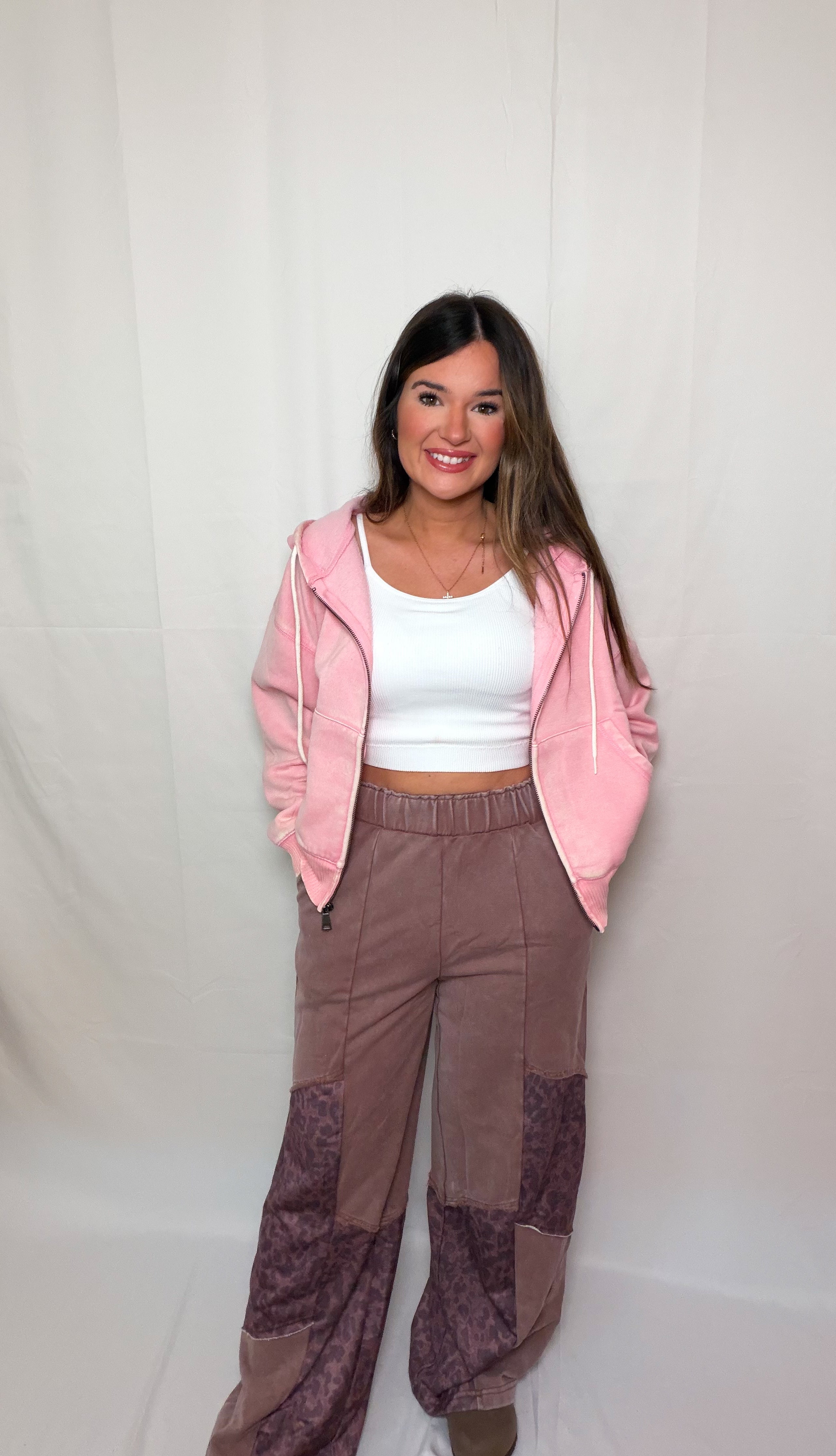Into The Wild Mineral Wash Leopard Pants