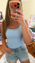 Honey Dot Tank - serene blue