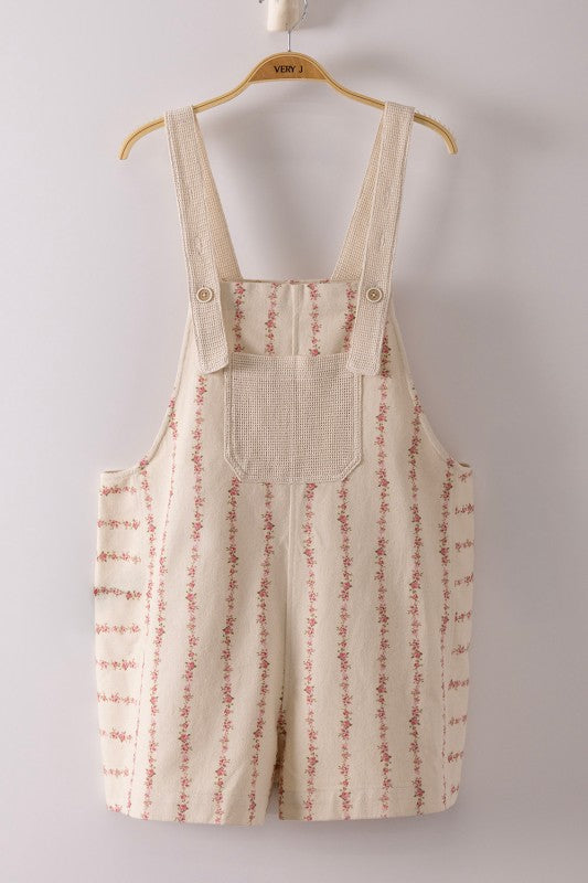 Pickin Wildflowers Overall Romper
