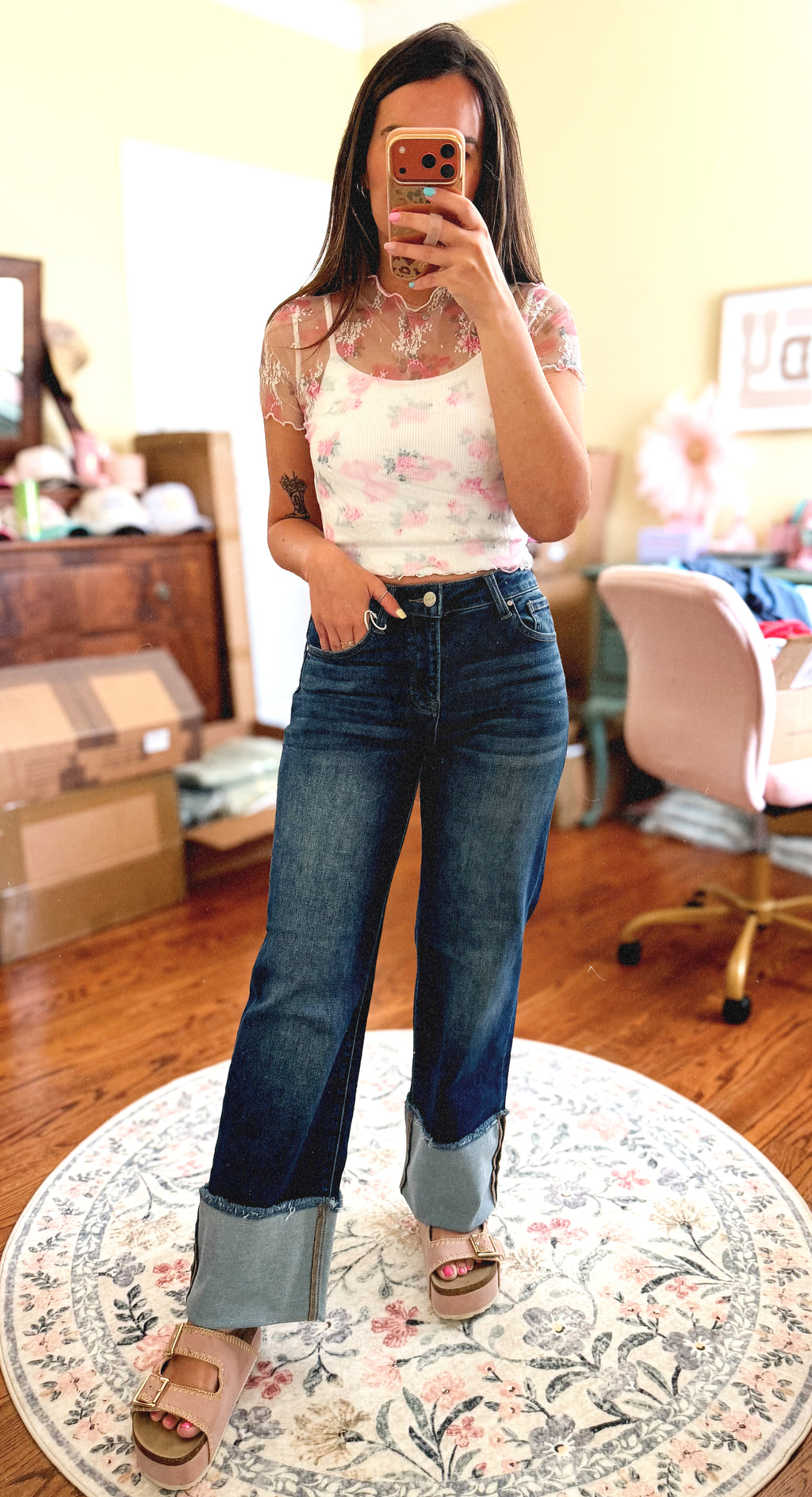 Lace and Grace Floral Top