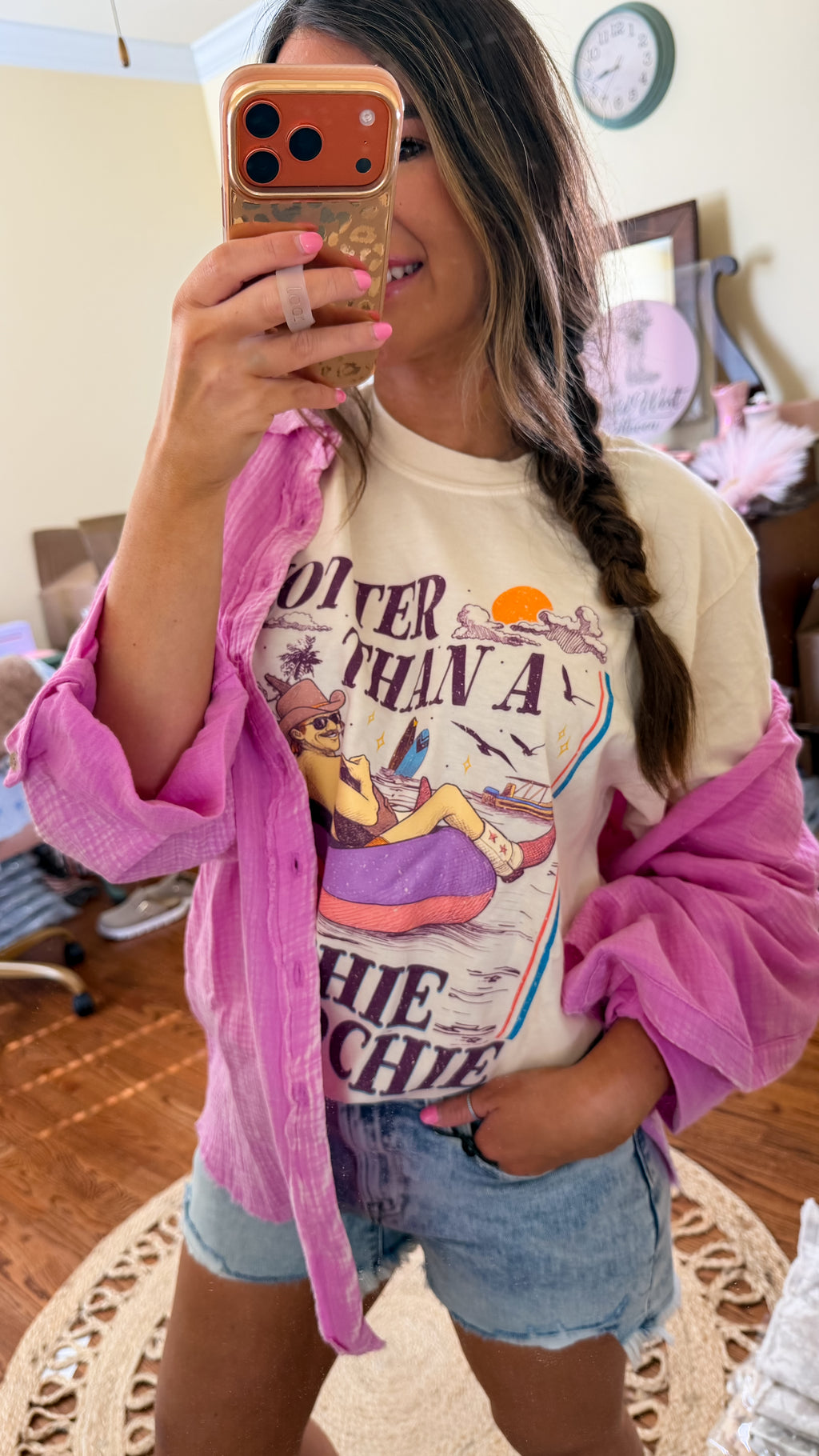 Hotter Than A Hoochie Coochie Comfort Color Tee