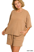 Sweet & Simple Plus Size Ribbed Set