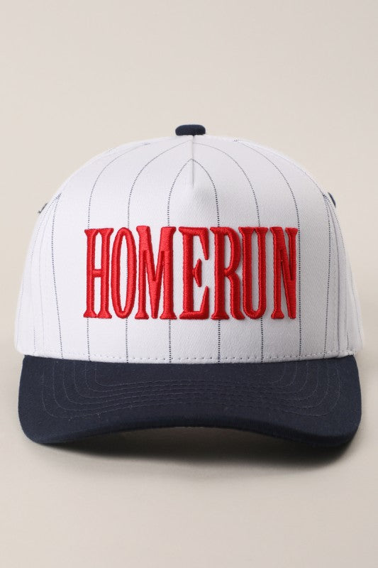 Pinstripe Homerun Baseball Hat