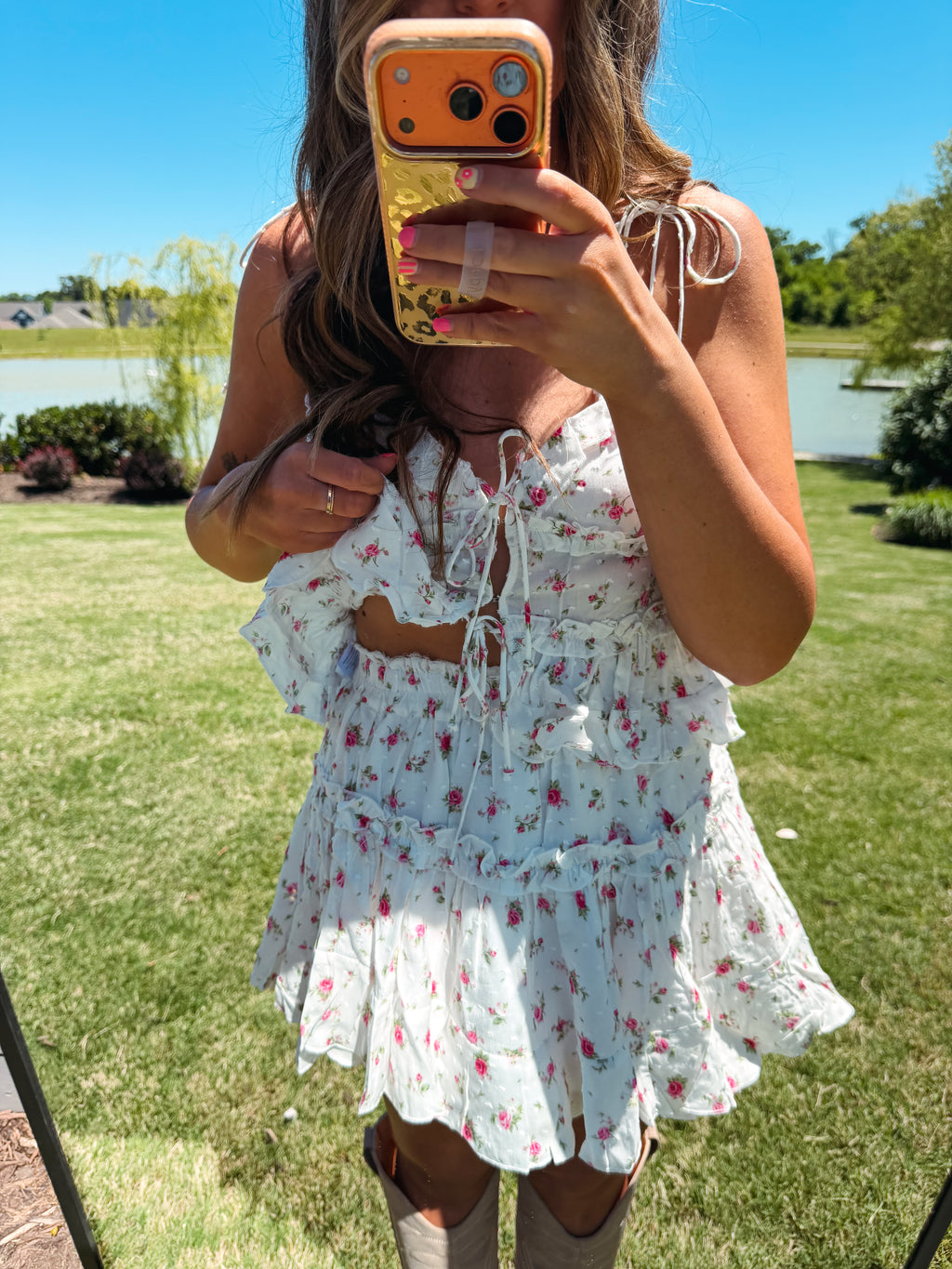 Wide Open Spaces Floral Skirt