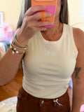 Birdie Core Tank - Bone