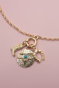 Turquoise Western Charm Necklace