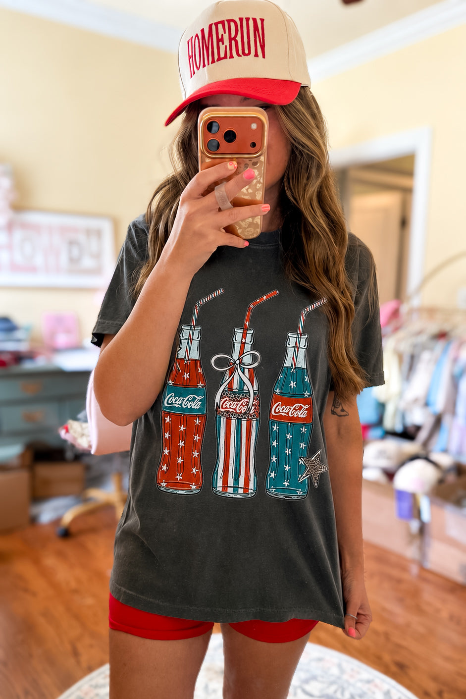 Vintage Coke Bottle Patriotic CC Tee