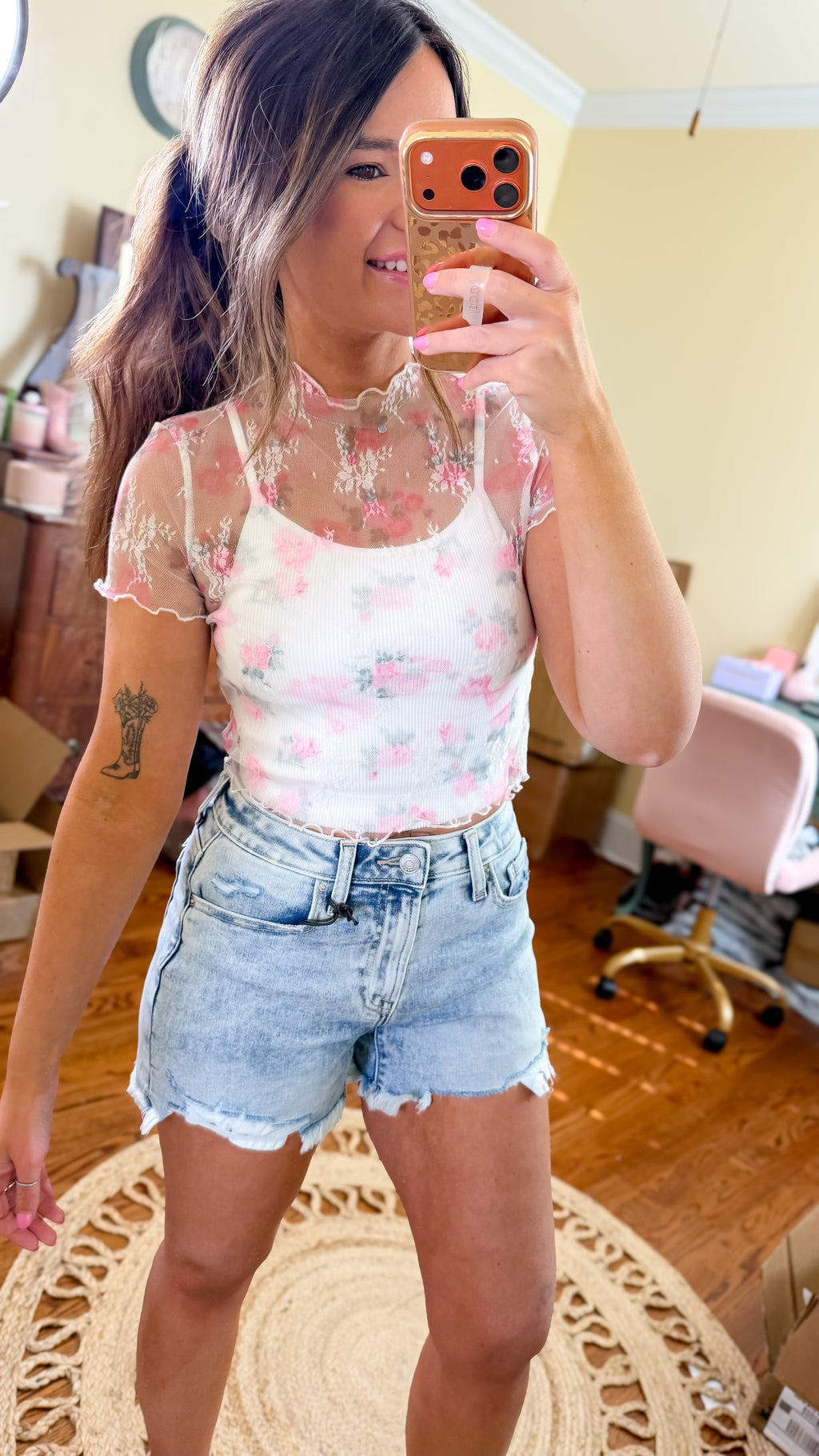 Lace and Grace Floral Top